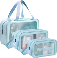 Travel Makeup Pouch Set of 3 | Waterproof Cosmetic Organizer