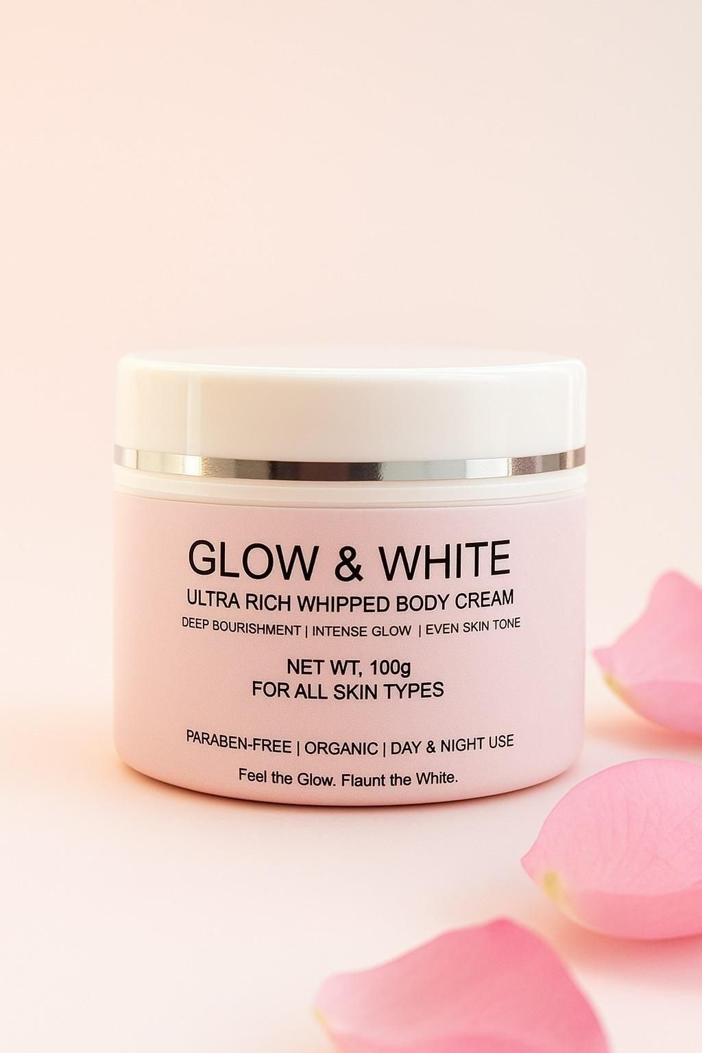 Glow & White Ultra-Rich Whipped Body Cream – Deep Nourishment & Radiant Glow