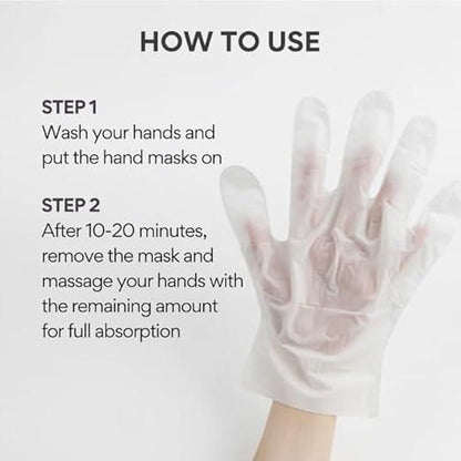 Silky & Exfoliating Hand Mask Gloves – Intensive Nourishment & Spa-Soft Hands
