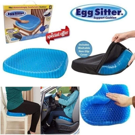 Egg Sitter Gel Support Cushion – Cooling, Breathable & Pressure-Relief Comfort Seat