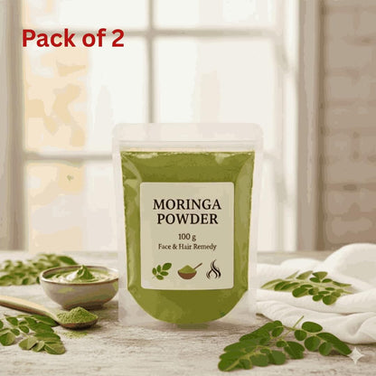 Moringa Glow & Restore Powder – 100g Beauty Remedy for Face & Hair