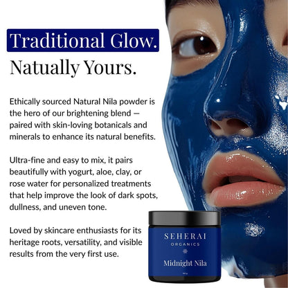 The Original Midnight Nila Brightening Powder – Luxury Skin Glow Duo