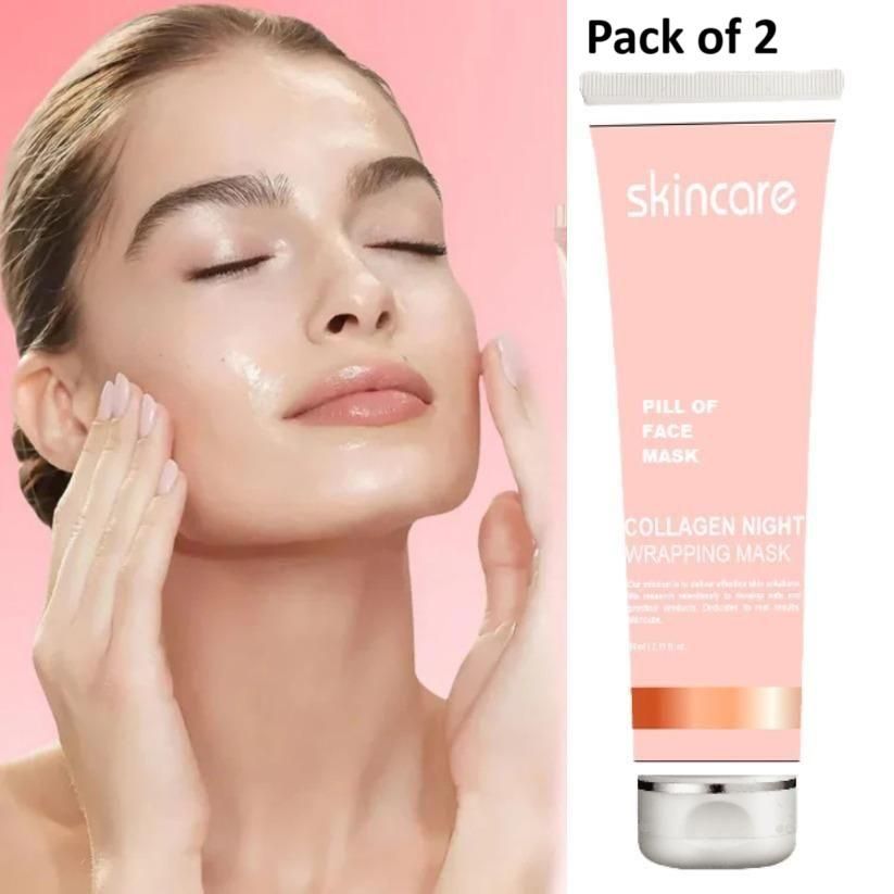 Collagen Night Wrapping Peel-Off Mask – Radiance-Boosting, Hydrating & Skin-Smoothing Formula