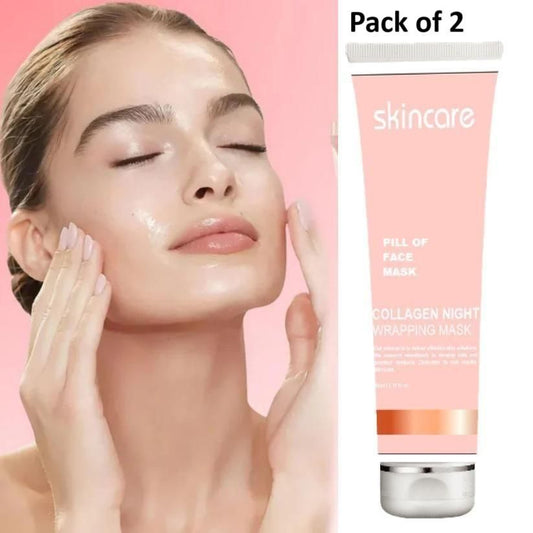 Collagen Night Wrapping Peel-Off Mask – Radiance-Boosting, Hydrating & Skin-Smoothing Formula