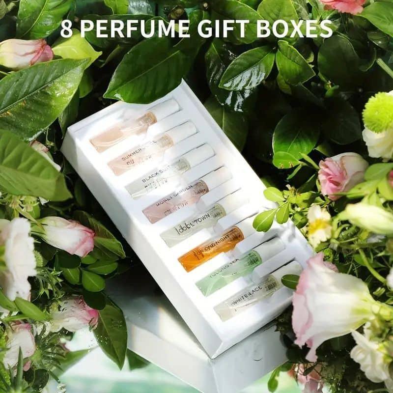 8-Perfume Luxury Gift Box – Elegant Mini Fragrance Collection for Women