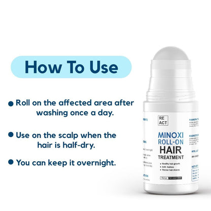 Minoxi Roll-On Hair Treatment – Nourishing Scalp Serum for Fuller, Healthier-Looking Hair