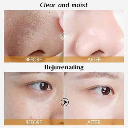 Beilingmei Gold Foil Peel-Off Mask for Wrinkles, Glow & Deep Pore Cleansing