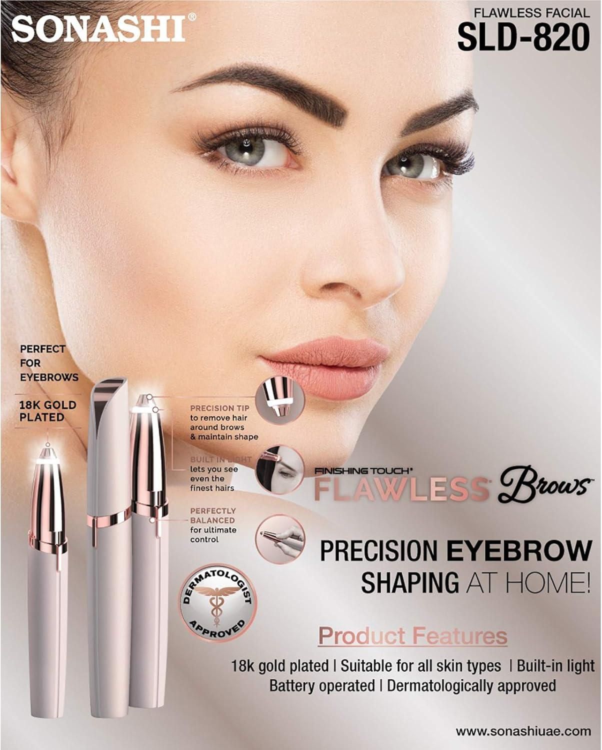 Flawless 18K Gold Eyebrow Precision Trimmer | Salon-Quality Grooming