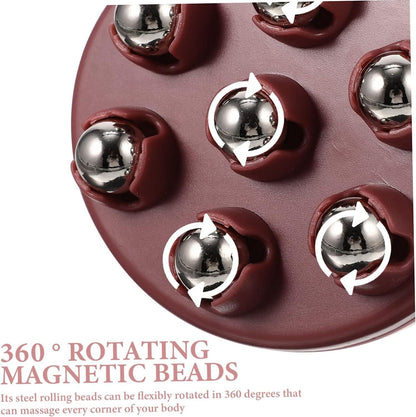 360° Rotating Facial Beauty Massager – Magnetic Bead Hand Massager for Smooth, Relaxing Skin Massage