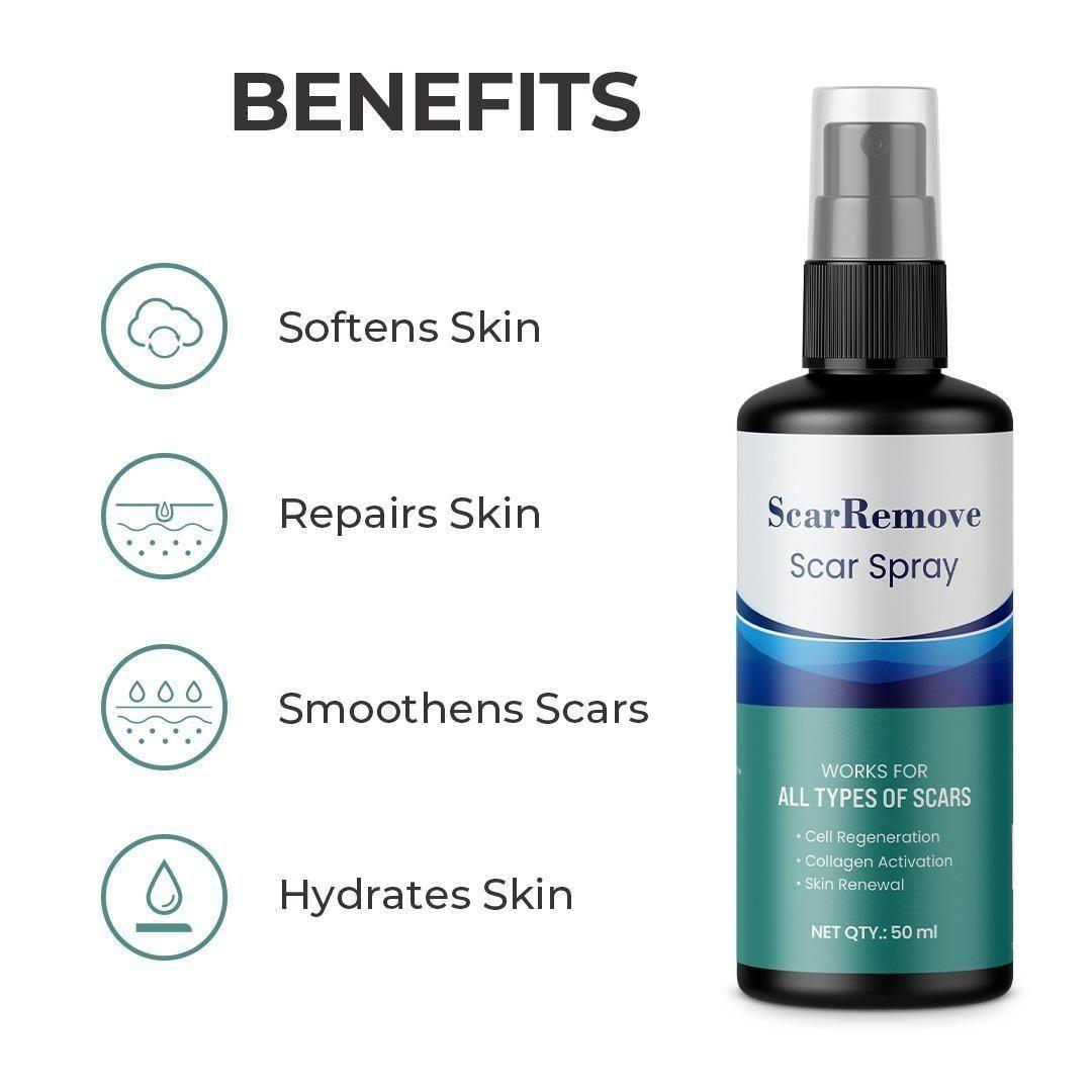 Scar Removal Spray (Pack of 2) – Fast Healing for Scars, Marks & Blemishes