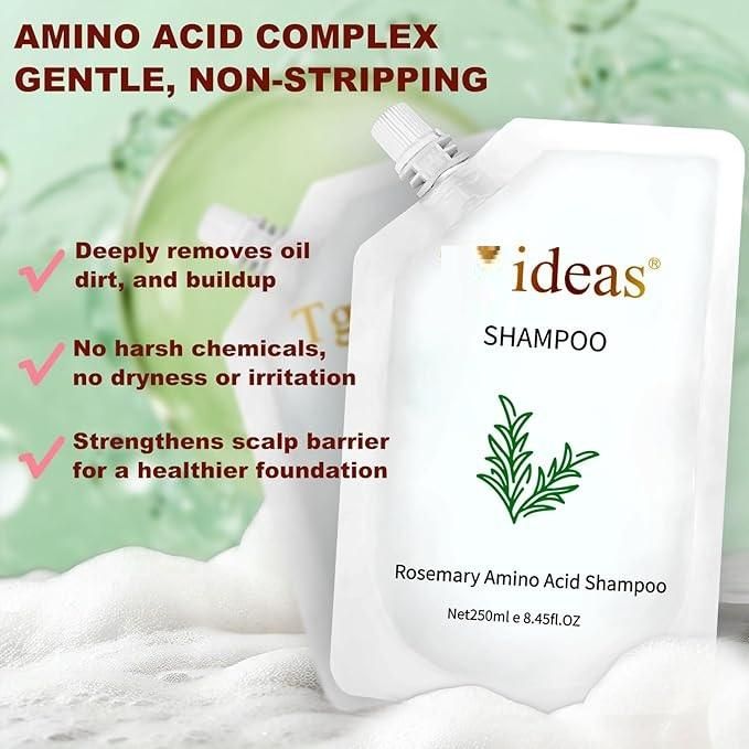 Rosemary Amino Acid Shampoo for Hair Fall Control & Scalp Strengthening – Pack of 2 (100ml Each)