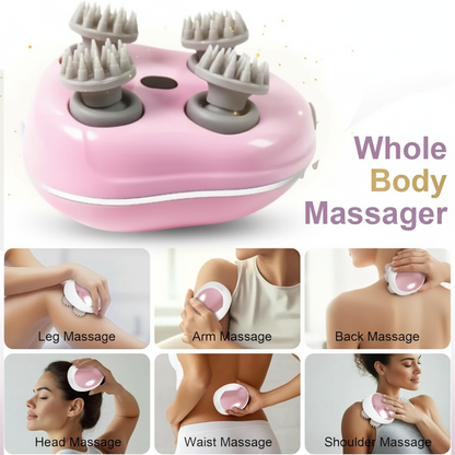 Head Massager For Scalp – Electric Scalp Massager, Hair Growth Stimulator & Full Body Relaxation Tool (Human + Pet Friendly)