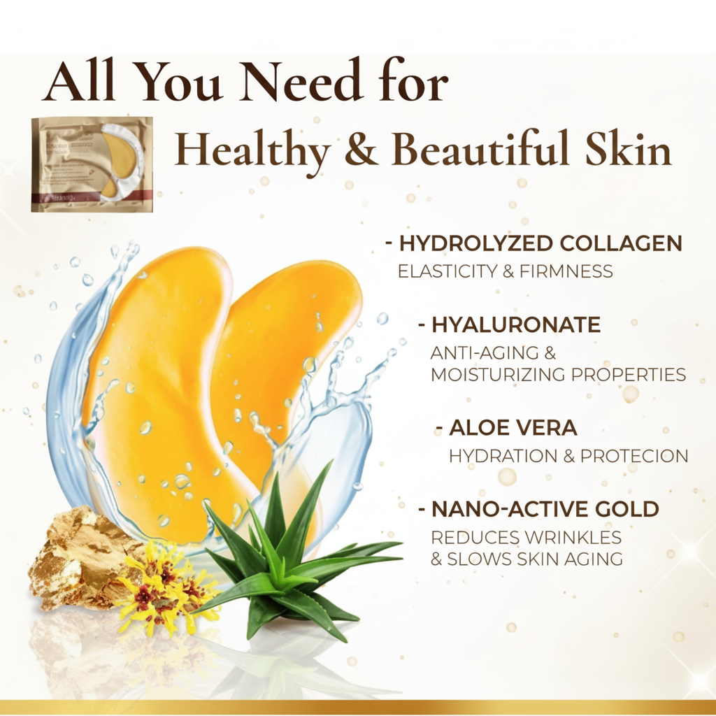 Gold Collagen Under Eye Mask – Radiance & Repair Treatment