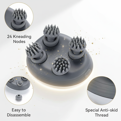 Head Massager For Scalp – Electric Scalp Massager, Hair Growth Stimulator & Full Body Relaxation Tool (Human + Pet Friendly)